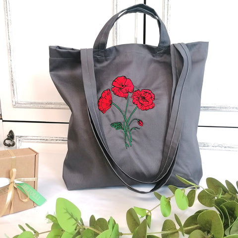 Poppies Shopping Bag