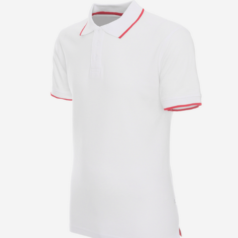 White Line Women Personalized Polo with LOGO