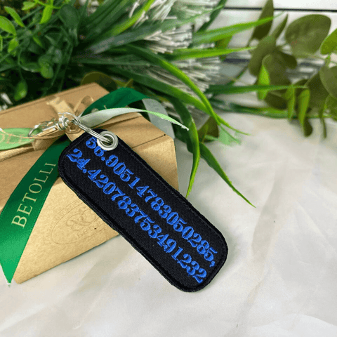 Personalized Keychain Patch 4x10cm