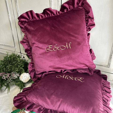 Velvet Queen style Embroidered Pillow