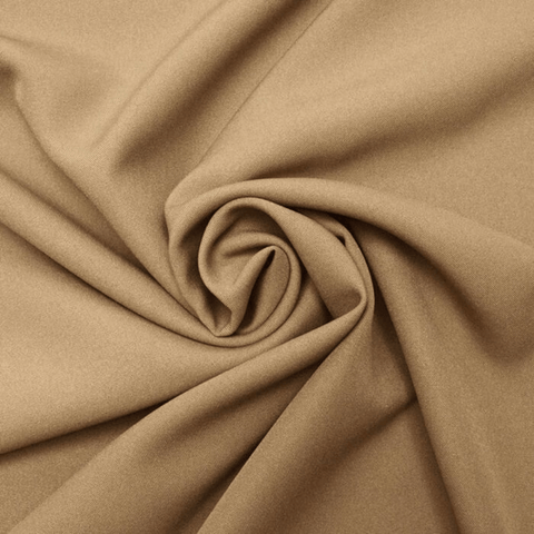 Light brown 100% polyester fabric