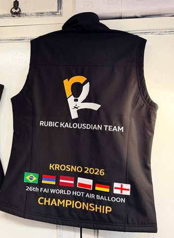 Men’s Softshell Vest with Custom Embroidered Company Logo