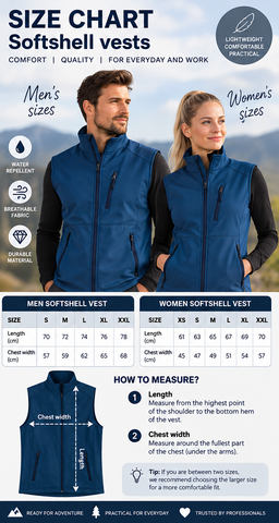 Soft Shell Men’s Vest With Text