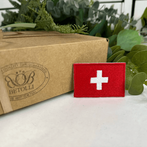 Swiss Flag Patch 4x6cm or 1.57x2.36 in