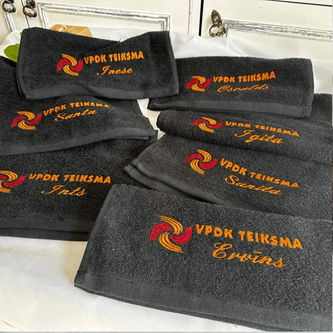 Team Cotton Towel with name and logo