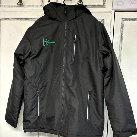 Men Winter Jacket with Embroidered Logo