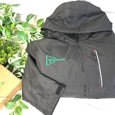Women Winter Jacket with Embroidered Logo