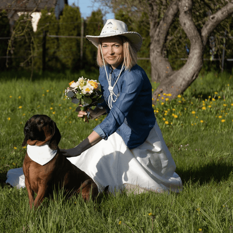 Kima Trendy Pet Bandana – Custom Embroidered with Pet’s Name