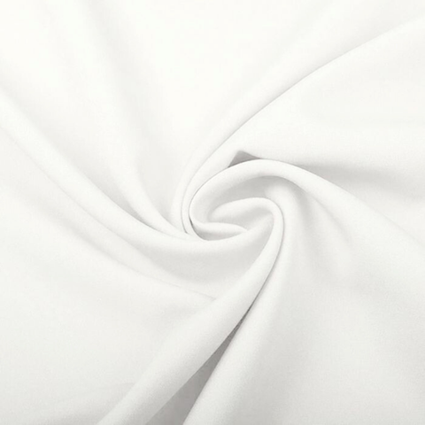 White 100% polyester fabric