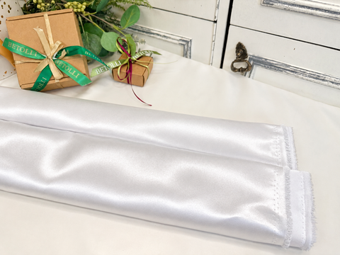 White Satin Fabric