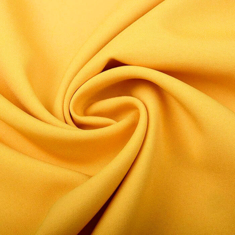 Yellow 100% polyester fabric
