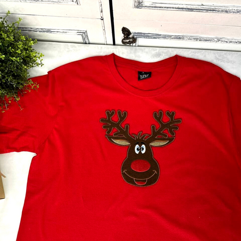 Rudolph Women’s T-Shirts With Big Patch