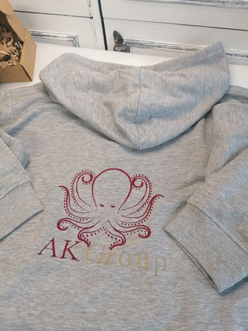 Hoodie with Large Logo Embroidery on Back