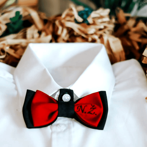 Crimson Personalised Handmade Bow Tie