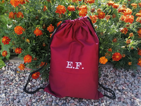 Bag with Embroidered Initials