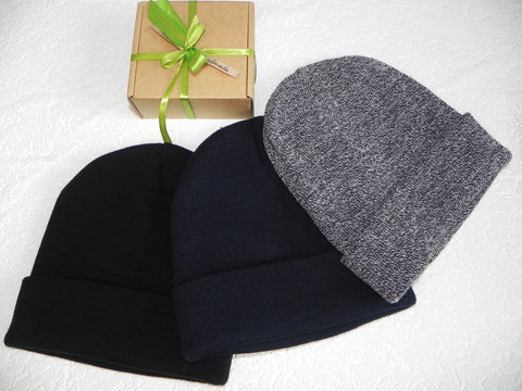 Hunter Beanie with Embroidered Patch