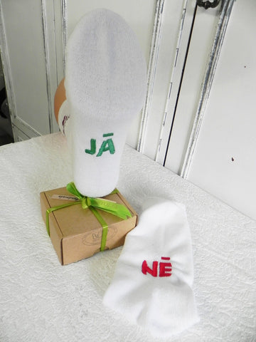 Sports Socks with Jā/Nē Text