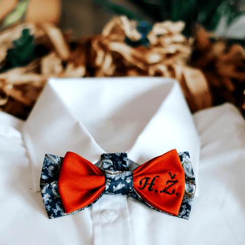 Wave Personalised Handmade Bow Tie