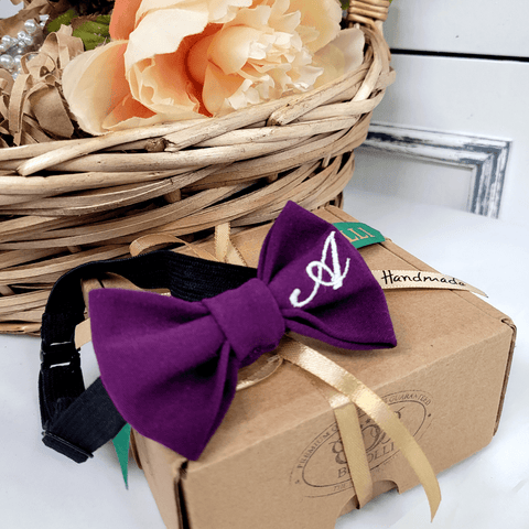 Baby Personalised Bow Tie With Letter