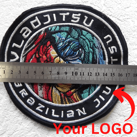 Big Round Embroidered Logo Patch 17cm or 6.69in