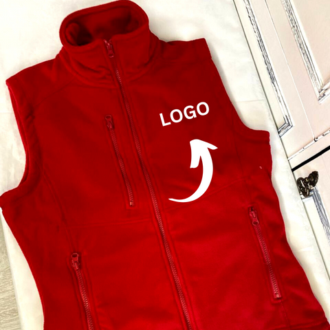 Women’s Fleece VEST with Embroidered LOGO