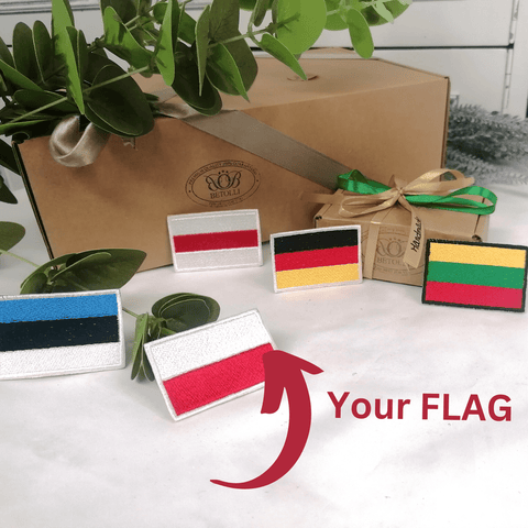 Your Flag Embroidered Patch 4x6cm or 1.57x2.36 in