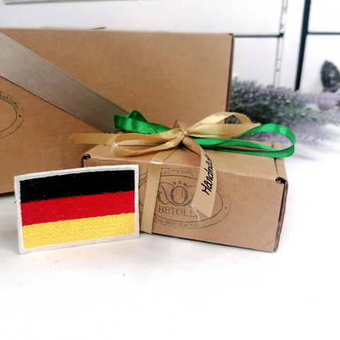 Embroidered Germany Flag Patch 4x6cm or 1.57x2.36 in