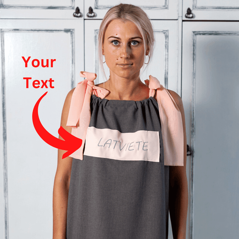 Personalised Midi Summer Dress With Your text