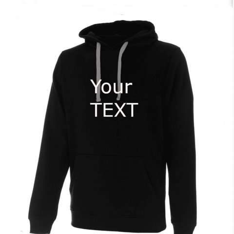 Essential Hoodie With Your Big Text Embroidery