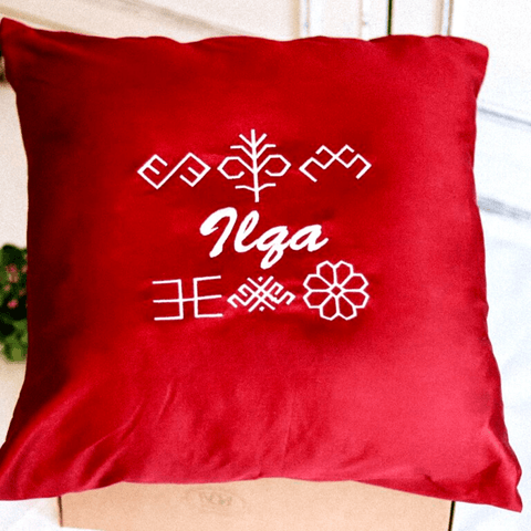 For Grandmom Embroidered Pillow