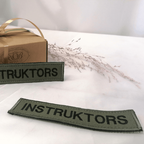 INSTRUKTORS Olive Colour Army Patch 3x13cm Or 1.18x5.12in