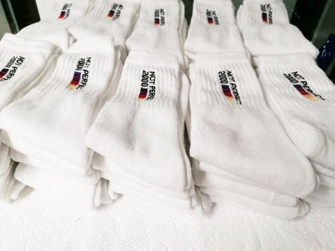 Sports Socks with Vertical Logo