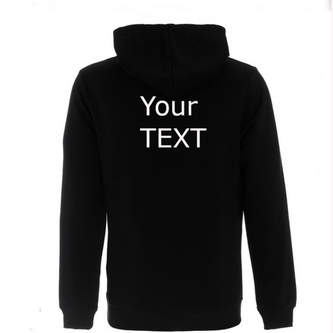Hoodie with Text on Back