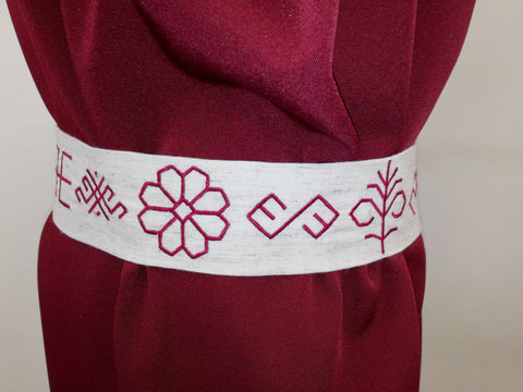 Real Folk Style Embroidered Fabric Belt