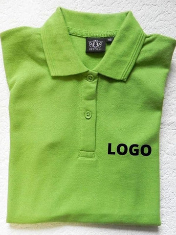 Men’s Cotton Polo Shirt with Logo - Green