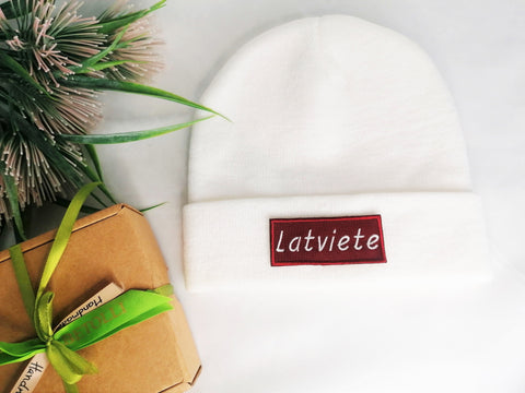 Hunter Beanie with Embroidered Patch