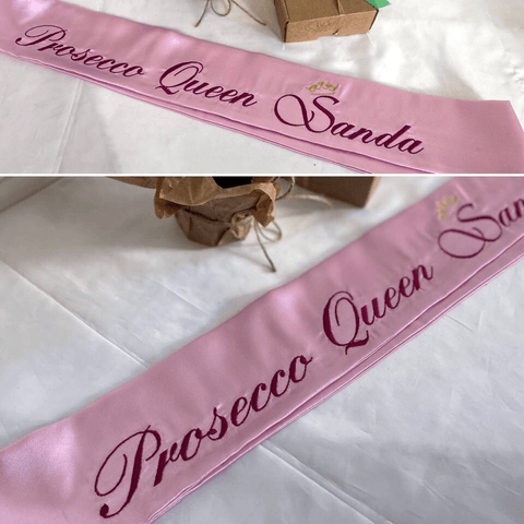 Embroidered Party sash