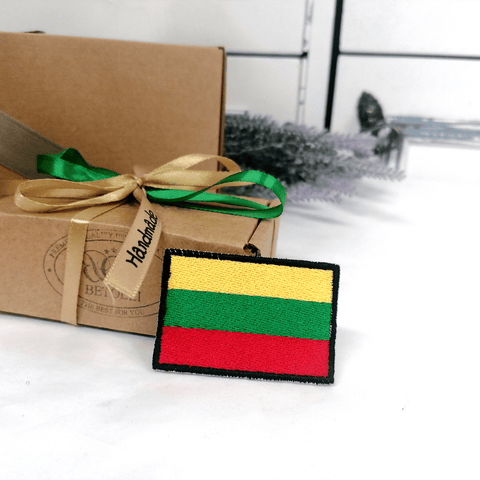 Embroidered Lithuania Flag Patch 4x6cm or 1.57x2.36 in