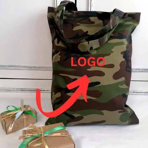 Shopping Bag with Embroidered LOGO