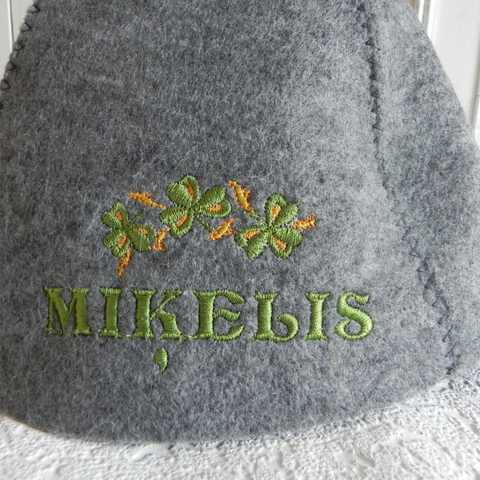 Personalised Sauna Hat with Embroidery