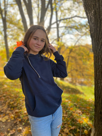 Kids Hoodie with Large Embroidery