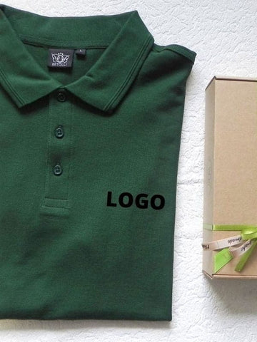 Women’s Cotton Polo Shirt with Logo - Green