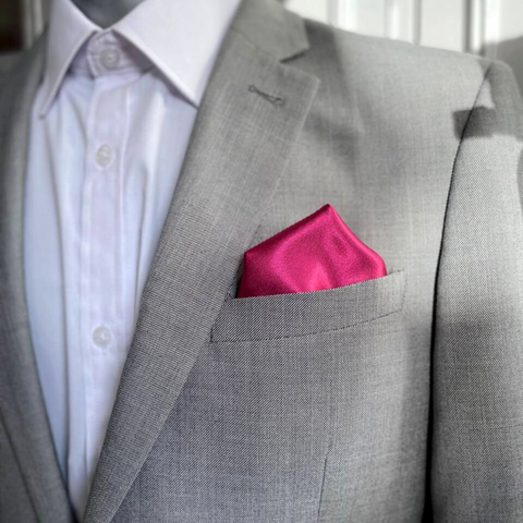Cotton Fabric Pocket Square With Logo
