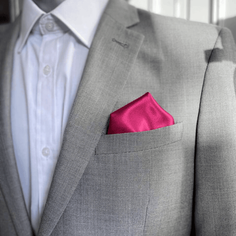 Natural Cotton Fabric Pocket Square With Your Text