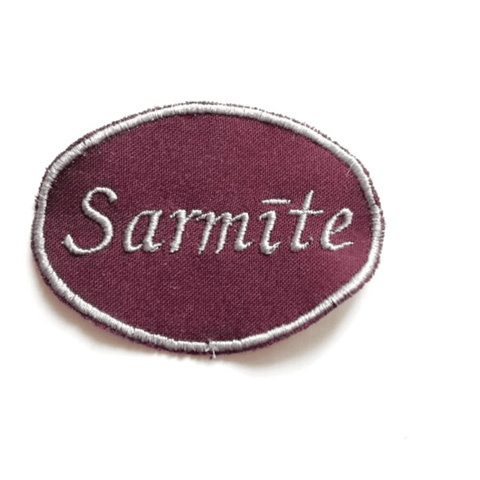 Oval Burgundy Colour Patch 5x7cm or 1.96x2.75 Size