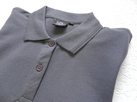 Men’s Cotton Polo Shirt with Logo - Grey