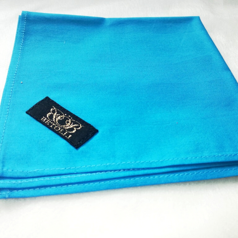 Natural Cotton Fabric Pocket Square With Your Text