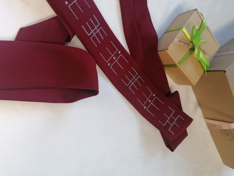 Ūsiņš Folk Style Embroidered Fabric Belt