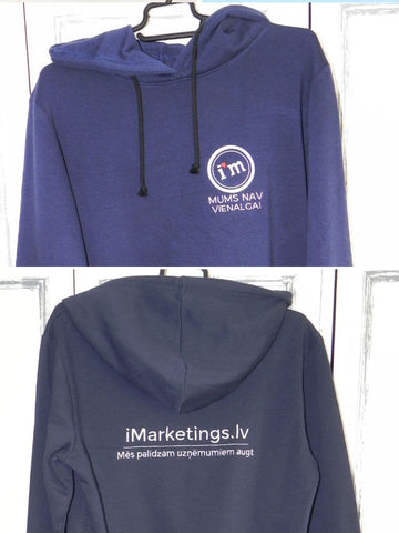Hoodie with Large Logo Embroidery on Back